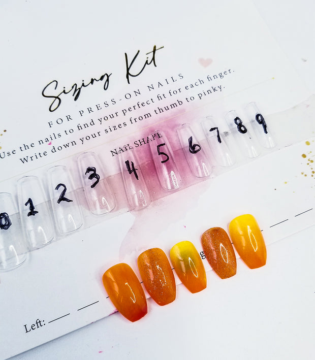 Short & Sassy Press On Nails Sizing Kit