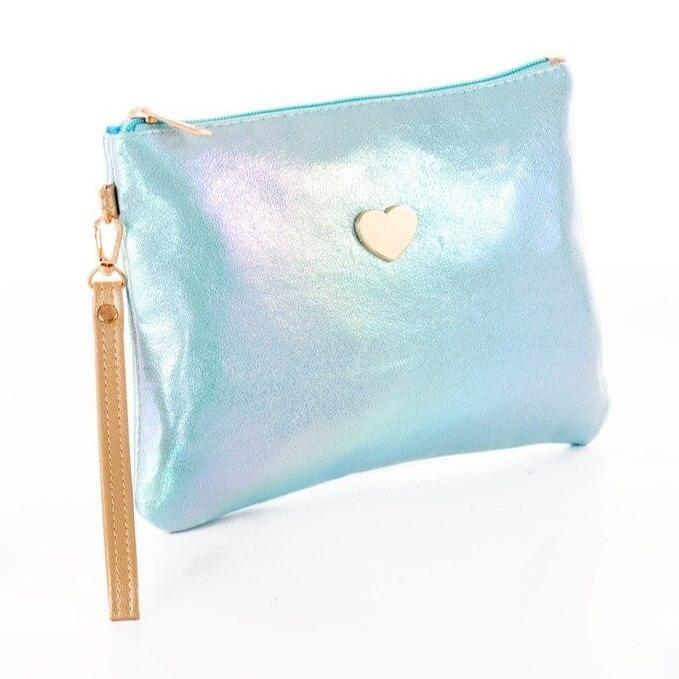 Mystic Turquoise Makeup Bag/Clutch