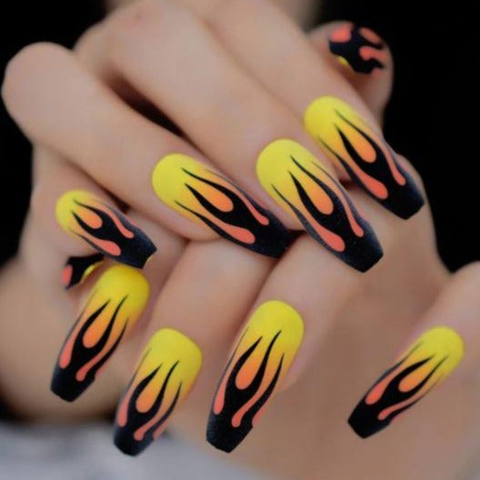 Fire Starter Press On Nails