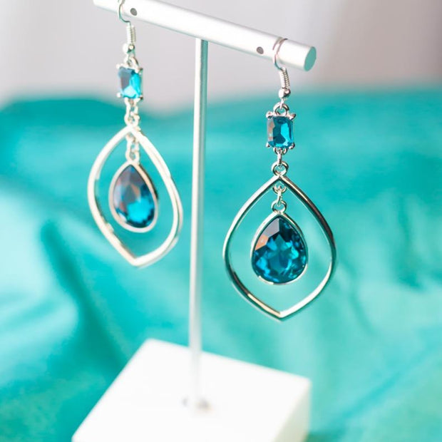 Deep Sea Blue Earrings