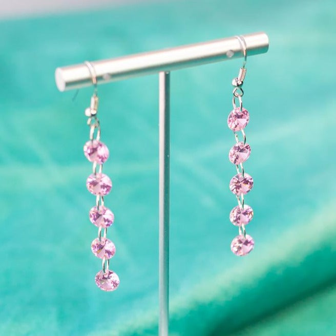 Crystal Pink Earrings