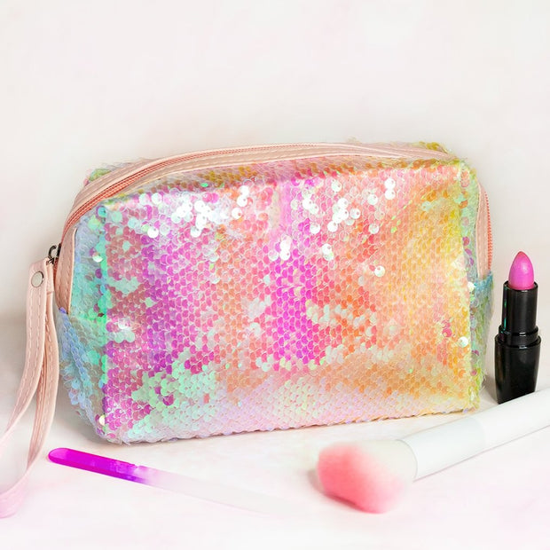 Perfect Pink Sequined Glam Bag