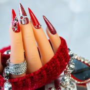 Ruby Fantasy Hand Painted Gel Press On Nails