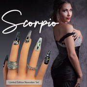 Scorpio Hand Painted Gel Press On Nails