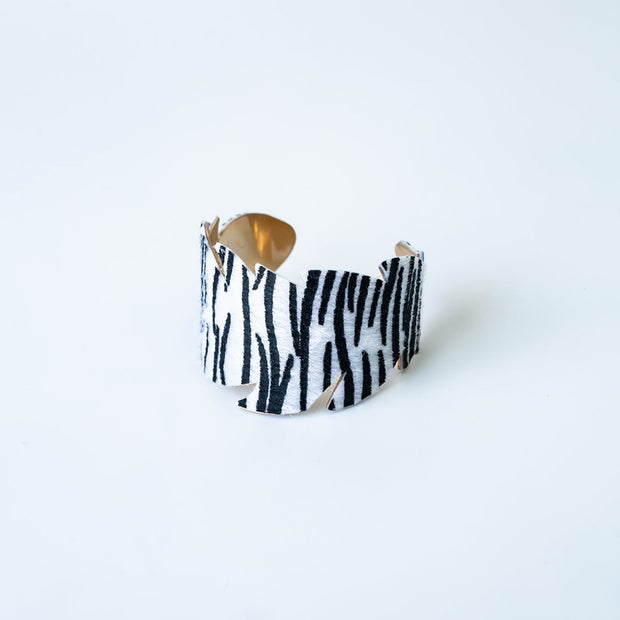 Zebra Print Cuff Bracelet